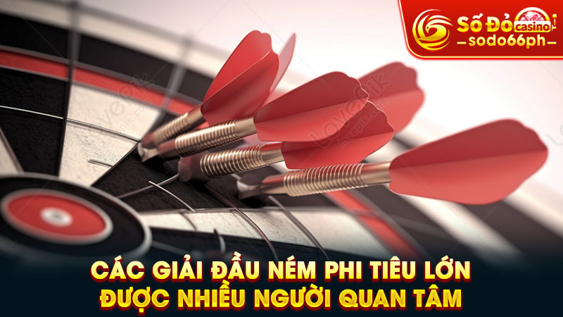 các giải đầu ném phi tiêu lớn được nhiều người quan tâm